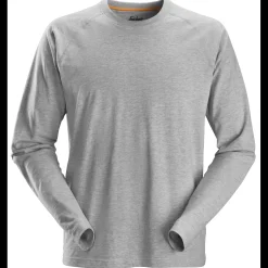 New Snickers Allroundwork t-shirt langærmet lys gråmeleret str. 3XL