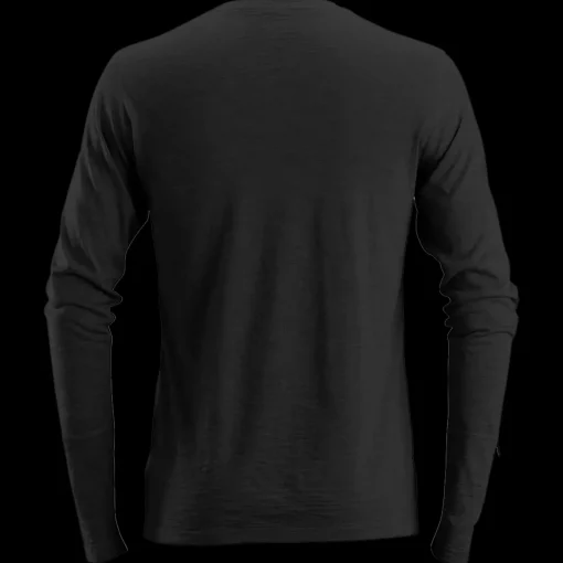 T-Shirts^Snickers Allroundwork t-shirt langærmet uld sort str. 2XL