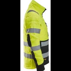 Online Snickers hi-vis letvatteret jakke gul/sort str. 2XL