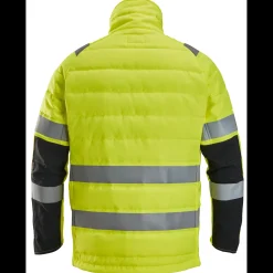 Online Snickers hi-vis letvatteret jakke gul/sort str. 2XL