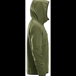 Online Snickers hættetrøje fleece khaki grøn str. M