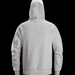 Trøjer Og Sweatshirts^Snickers Logo hættetrøje lys gråmeleret str. 2XL