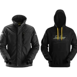 Snickers Jakker Og Veste^workpack pilejakke + hættetrøje sort 3XL