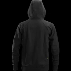 Snickers Trøjer Og Sweatshirts^Workwear hættetrøje logo med lynlås sort str. M