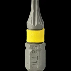 Staco Bor- Og Borsæt^1/4" TX10 bit gul 25 mm 30 stk.