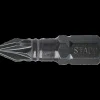 Bits- Og Bitssæt^STACO bits 1/4"x25 mm PZ2 Heavy duty torsion 8 stk