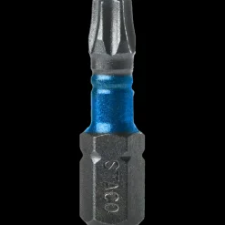 Bits- Og Bitssæt^STACO Slagbits torsion impact TX25 6 stk blå