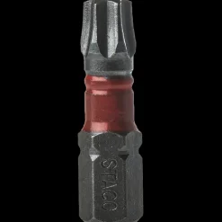 Bits- Og Bitssæt^STACO Slagbits torsion impact TX30 6 stk rød