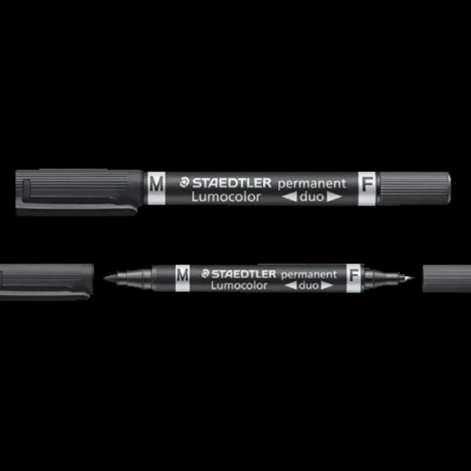 Staedtler Kontorartikler|Tilbehør Til Kontor Og Værksted^permanent marker sort duo fin/mellem