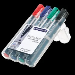 New Staedtler PERMANENT MARKER 352 WP4  RØD/BLÅ/GRØN/SORT