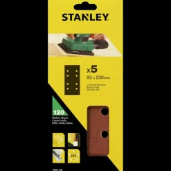 Sliberondeller Og Slibeark^Stanley White Alox K40 slibeark 93x230 mm 5 stk