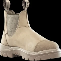 Hot Steel Blue Hobart S3 pull-on ankelstøvler sand str. 41