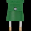 New E-Line Stikprop flad 250V grøn