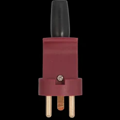 Outlet E-Line Stikprop m/jord 220V rød-grøn