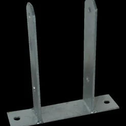 Outlet Stolpefod TT-form varmgalvaniseret t/100x100 mm. stolpe