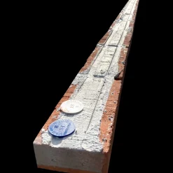 Dame Mursten^Strøjer tegl B207 facadeoverligger 11 cm, 1-skifte blødstrøgne 10-stens