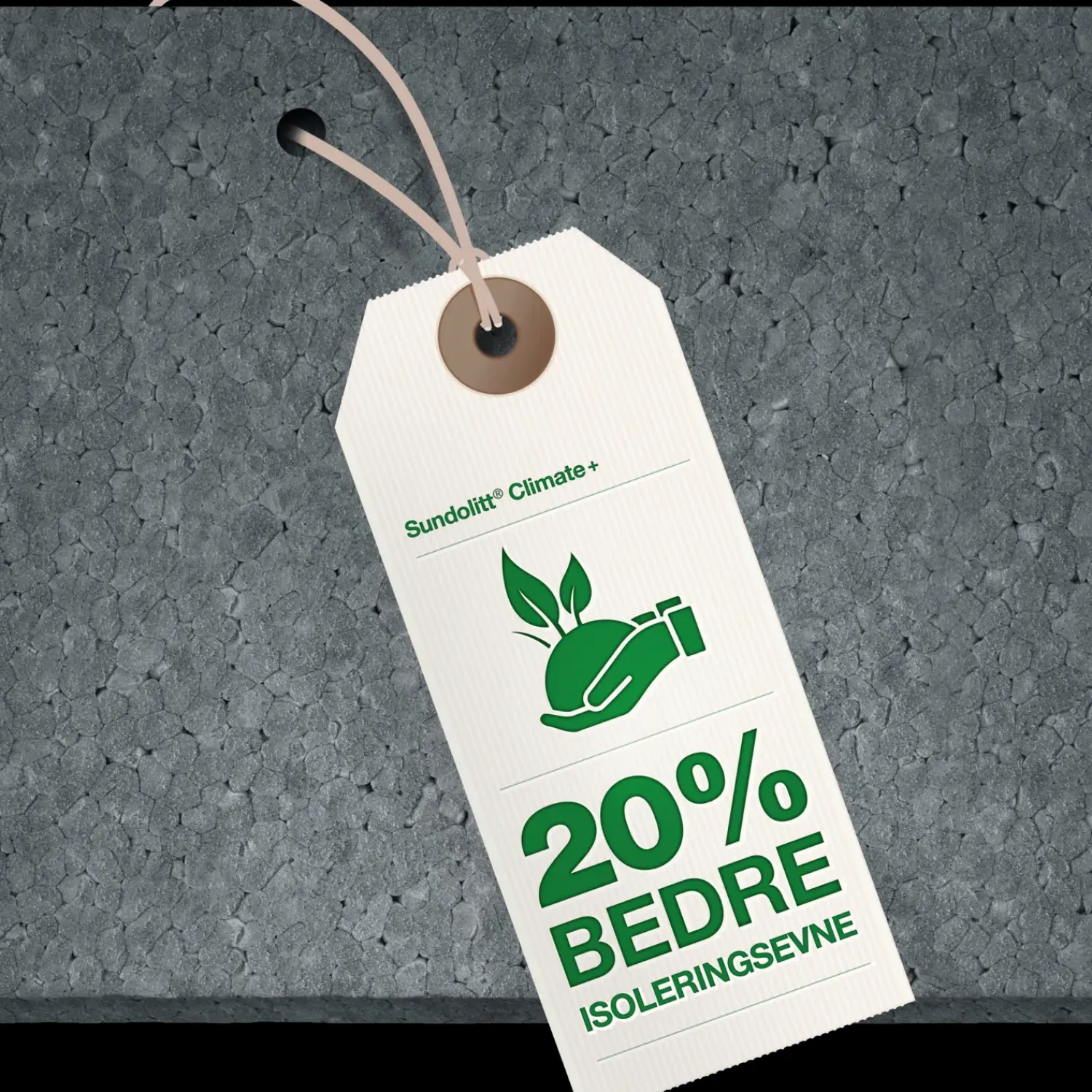 Sundolitt Flamingoisolering^Climate C80BE grå 200x600x1200 mm