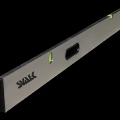 Brolæggerværktøj^Svalk retteskinne m/libelle 2 m