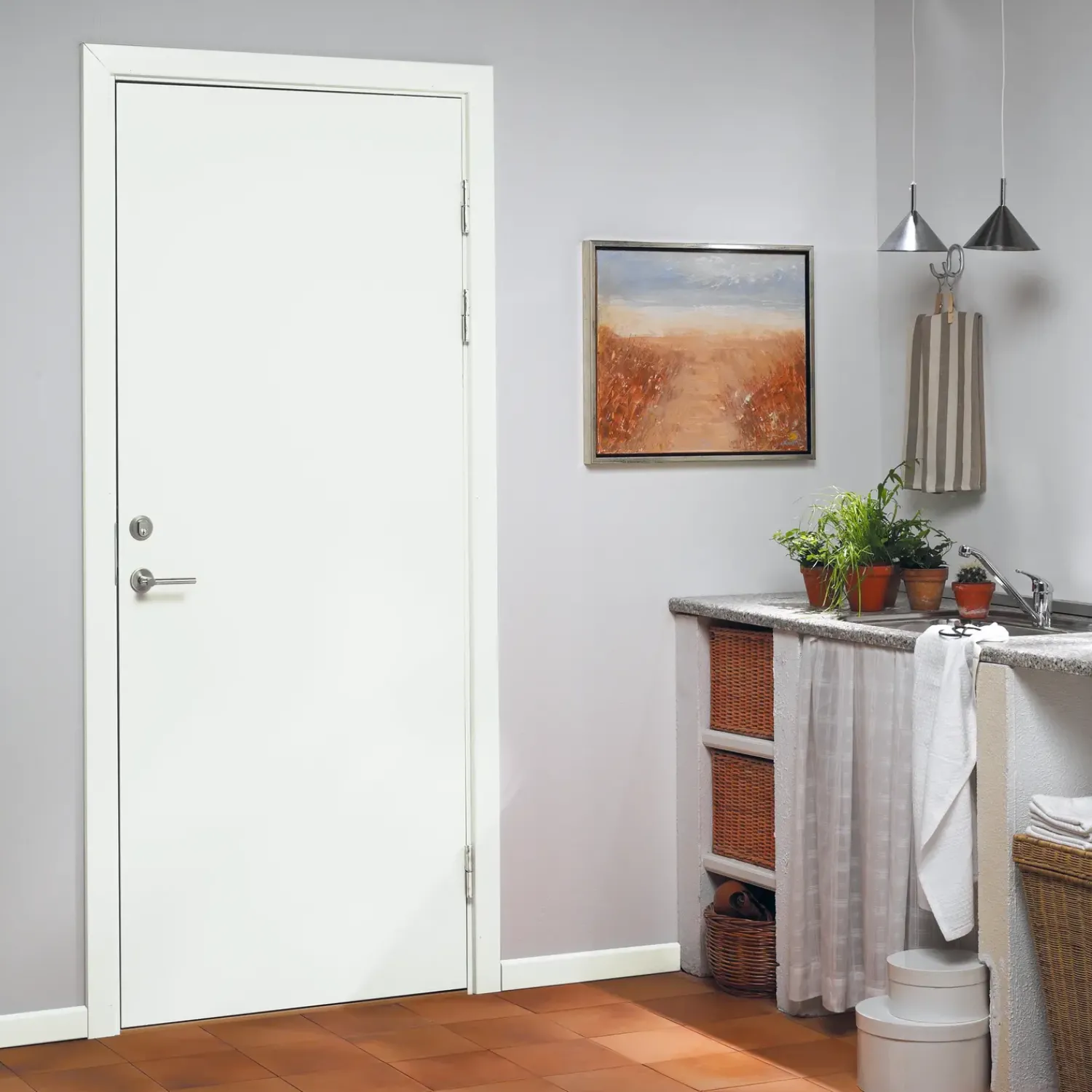 Indvendige Døre^Swedoor Master Gw hvid V 40x825x2040 mm