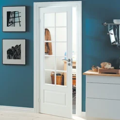 Discount Swedoor sprossedør SP10 glas hvid 40x825x2040 mm
