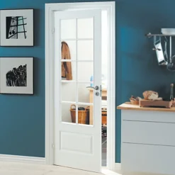 Discount Swedoor sprossedør SP10 glas hvid 40x825x2040 mm