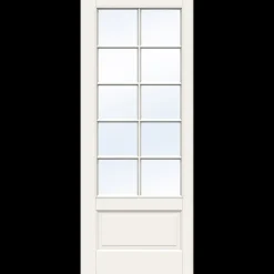 Swedoor Indvendige Døre^sprossedør SP10 glas hvid stående 40x725x2040 mm