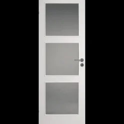 Swedoor Indvendige Døre^Stable GW3 m/klar  glas hvid 40x825x2040 mm