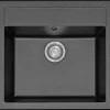 Discount Tectonite vask grafit metallic - 49x37 cm inkl. strainer og bagplade
