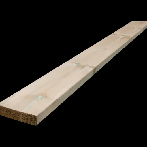 New Terrassebrædder GDS glat fyr trykimprægneret 32 x 125 mm L - 480 cm