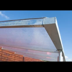 Pergolaer Og Markiser^Terrasseoverdækning medium runde stolper 3,075 x 4,16 m - inkl. tagplader