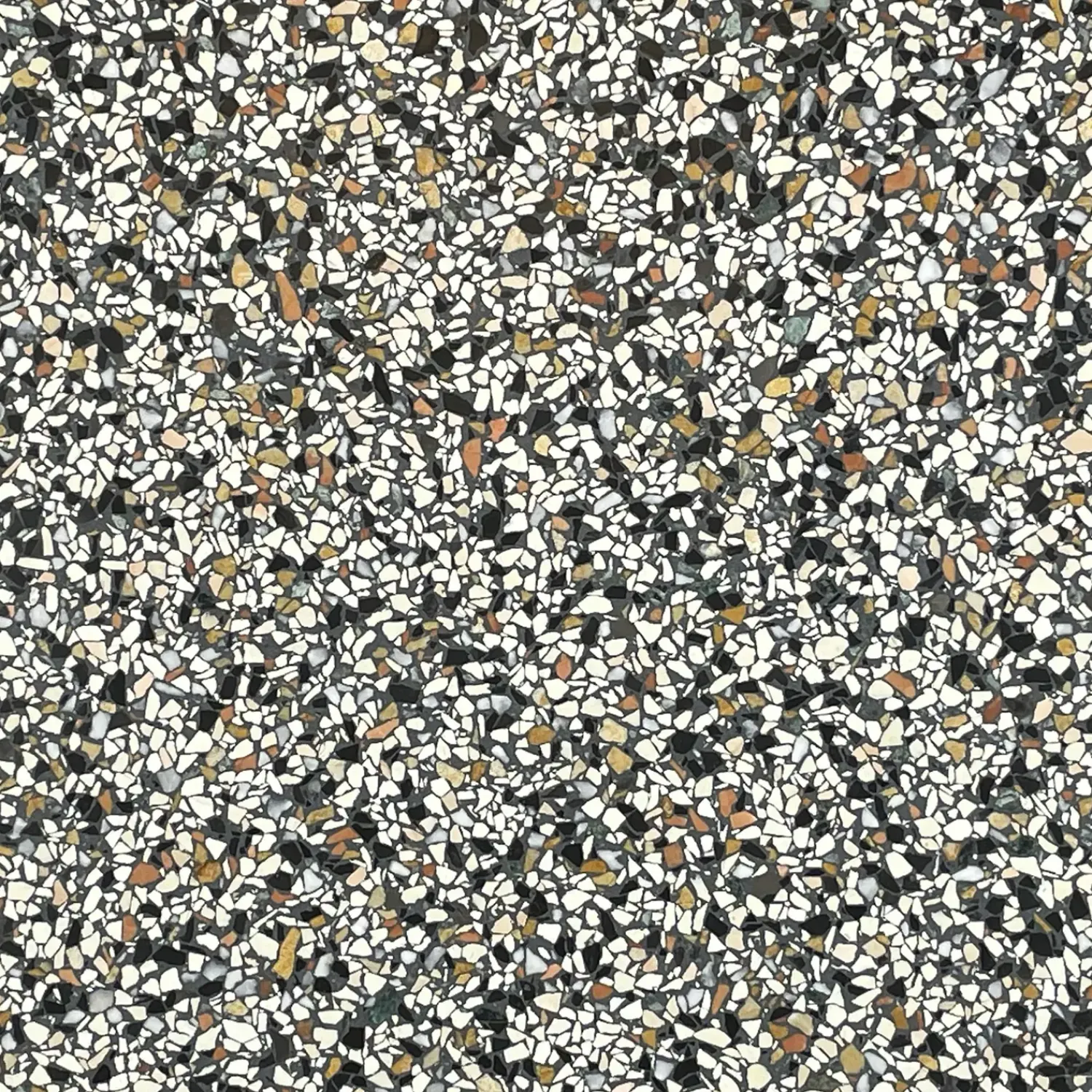 Granit.dk Terrazzofliser^Terrazzo flise københavn slebet overflade uden fas 40x40x1,5 cm