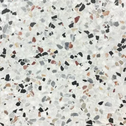 Outlet Granit.dk Terrazzo flise skagen slebet overflade uden fas 40x40x1,5 cm