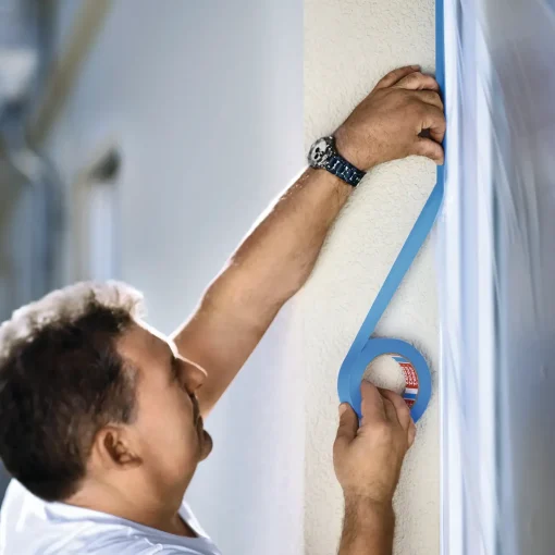Tesa Tape^® 4440 Professionel udendørs malertape 50 m x 25 mm blå