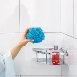 Tesa hjørnehylde single aluxx forkromet