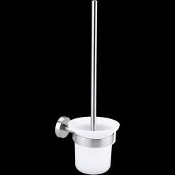 Badeværelsestilbehør^Tesa selvklæbende toiletbørste rustfrit stål