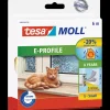 Outlet Tesa moll® E-profil tætningsliste hvid 9 mm x 6 m