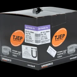 Outlet Tjep BC beslagsøm FH 15° båndede 4,0x40 mm elgalv. 1600 stk