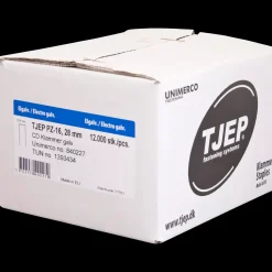 Discount Tjep PZ-16 klammer 28 mm elgalv. med lim 12000 stk