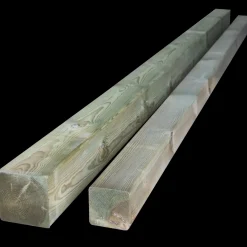 Tømmer høvlede stolper trykimprægneret 90 x 90 mm x 2,1 m