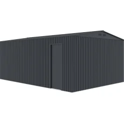Outlet Torben redskabsskur 20,5 m², stål, mørkegrå
