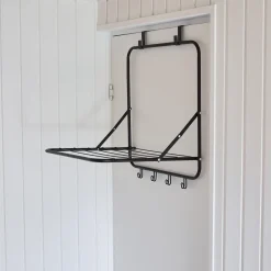 Tørrestativer^Tørrestativ til dør 4 m tørreplads sort