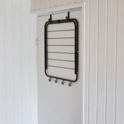 Tørrestativer^Tørrestativ til dør 4 m tørreplads sort