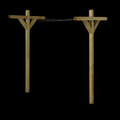 Tørrestativer^Tørrestativ trykimpr. komplet m/20 m plastbelagt wire