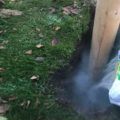 Tørrestativer^Tørrestativ trykimpr. komplet m/20 m plastbelagt wire