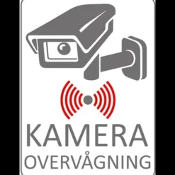 Overvågning^TVO label 7x10cm