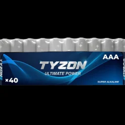 Hot Tyzon Alkaline AAA batteri 40 stk.