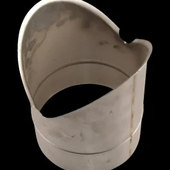 Varde Ovne Brændeovnstilbehør^Varde murbøsning indvendig hjørne blank, Ø15 x 15 cm