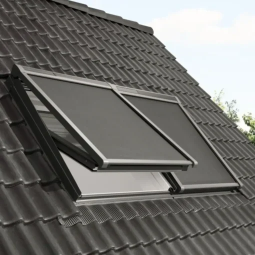 Hot Velux markise solcelledrevet MSL MK08 sort, 78 x 140 cm