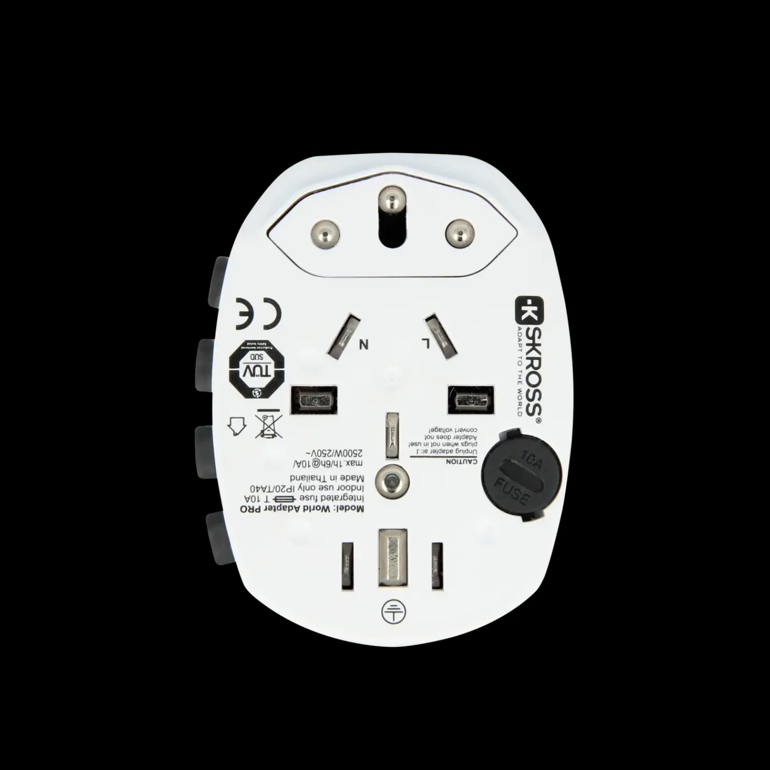 Outlet Skross Verdensadapter Pro 6,3A hvid