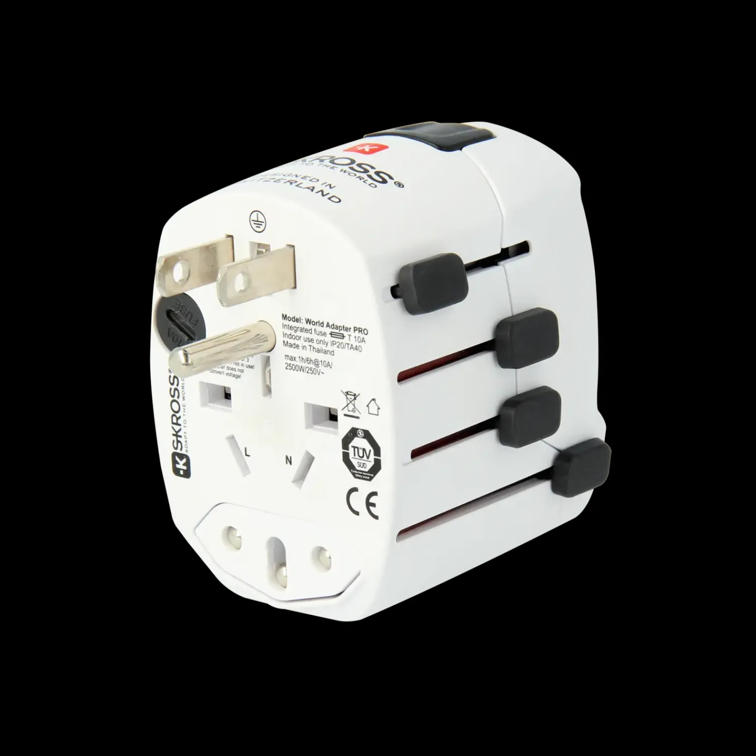 Outlet Skross Verdensadapter Pro 6,3A hvid